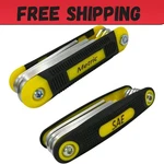 17-PIECE Folding Allen Wrench Set Metric & Sae Sizes 2-PACK Portable Hex Too. Fixed Price $9.84.