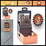 Lichamp 29-PIECE Cobalt Drill Bit Set 1/16" To 1/2" For Metal & Cast Iron. Fixed Price $156.99.