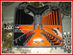 19 Pc Long Arm Sae & Mm Hex Key Set With T-handle Model 16PM168. Fixed Price $17.00.