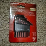Husky 10-PIECE Sae Short Arm Hex Key Set 1000009928 Open Box. Fixed Price $10.00.