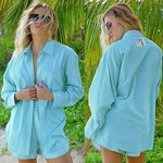 Cooper Striping Hot Just Casually Shirt And Shorts Matching Set. Fixed Price $125.00.