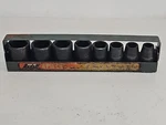 Rare Vintage Ludell Socket Set Piece 3/8" Drive Complete W/ Carrier! Japan. Fixed Price $36.00.