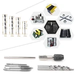 9PCS M3-M6 Machine Screw Metric Reamer Tap T-handle Wrench Twist Drill Bit Set. Fixed Price $11.55.