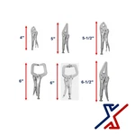 6 Pc Set Mini Locking Plier / Vise-grips By X1 Tools. Fixed Price $37.68.