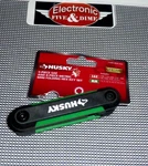 Husky Mini Folding Hex Key Set Green 1000 009 933. Fixed Price $5.95.