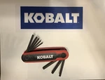 Kobalt Folding Assorted Standard (sae) 9-PIECE Hex Key Set. Fixed Price $12.26.