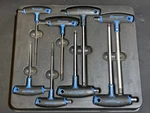Snap-on Metric T-handle Hex Key Set 8-PIECE Cushion Grip W/ Tray. Fixed Price $95.00.