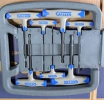 Allen Brand 8PC Metric Handle Hex Key Set Wrench Cushioned Grip Tool Vtg Usa. Fixed Price $25.99.