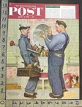 1951 Handyman Plumber Bedroom Perfume Humor Norman Rockwell Artist Cover 33168. Fixed Price $28.95.