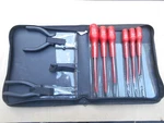 S-k Tools / Facom Insulated Screw Driver And Plier Set , With Soft Case Nob.. Fixed Price $199.99.