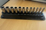 Snap-on Tools Usa New 12PC 1/4" Drive Metric 6PT Chrome Deep Socket Set 112STMMY. Fixed Price $185.00.