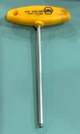Wiha 540R, 3/16" 150MM, T-handle Ball Type Hex Key Yellow Grip Germany. Fixed Price $10.00.