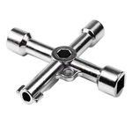 Atoplee Electrical Cabinet Key, Surface Polished Antirust 4 Way 1PCS, Silver. Fixed Price $14.99.