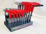 18 Pc Sae & Metric Handle Wrench Ball End Hex Key Set. Fixed Price $29.88.