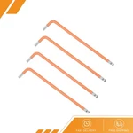 4PCS - 5MM Ball End Hex Key Wrench Shaped Long Arm S2 Steel Repairing Tool. Fixed Price $17.40.