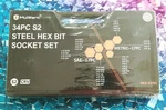 Mulwark 34 Piece Hex Bit Socket Set Sae + Metric MLK-53765 With Case. Fixed Price $24.15.