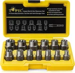 Topec 13+1 Impact Bolt & Nut Remover Set 3/8" 13-PIECE,. Fixed Price $35.44.