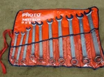 Stanley Proto Anti-slip Combination Wrench Set Sae 5381710 Automotive Tools 10PC. Fixed Price $192.82.