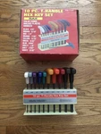 10-PIECE Sae T-handle Hex Key Set With Stand # 37861. Fixed Price $8.99.