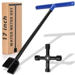 17" Water Meter Key & 4-WAY Utility Tool For Shut Off Valves. Fixed Price $23.72.