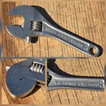 Vintage Craftsman 4" Inch 100MM Adjustable Wrench Satin 44601 Wf Made Usa Euc. Fixed Price $44.95.
