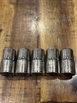 Craftsman Tools 9/16 Shallow Sockets 5PC 1/2 Drive & 12 Point Usa Sae. Fixed Price $35.00.