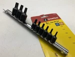 Great Neck 33625007 Star Bit Set 1/4" 3/8" Drive -T10 T50 Torx Sockets 9PC. Fixed Price $13.49.