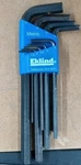 Eklind 13209 Metric Hex-l Key Set, 9-PIECE, 1.5MM 10MM Pat No. D343106. Fixed Price $12.75.