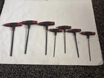 Craftsman Red T-handle Hex Pc Set 46546 1/4 46545 7/32 48544 3/16 5/32 1/8 764. Fixed Price $35.55.