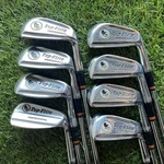 Spalding Top Flite Professional Bird Ball Iron Set 3-PW Leather Grips -1". Fixed Price $99.00.