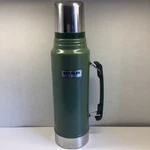 Stanley 1L Green Stainless Steel Insulated Vacuum Flask With Handle Lid. Fixed Price $15.00.