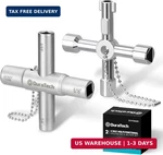 Duratech 4 Way Sillcock Set, Utility Key, Multi-functional Water 2-PACK. Fixed Price $18.35.