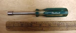 Vntg Blackhawk ST-809 Green Plastic Handle Sae 11/32" Nut DRIVER,6-3/8",VGC,L. Fixed Price $11.99.