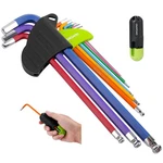 Saksiapro Allen Wrenches Sets, 9PCS Key With 10-PIECES Sae, Black. Fixed Price $33.99.