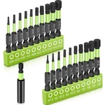 Impact Hex Head Bit Set, Allen Wrench Drill 20PCS GREEN-2. Fixed Price $19.07.