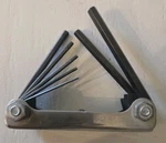 Snap-on Tools AWM7K Metric Folding Hex Key Set 1.5MM 6MM Made Usa Vintage. Fixed Price $17.00.