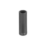 Grey Pneumatic 2140D 1/2" Drive X 1/4" Deep, 12 Point Socket. Fixed Price $39.25.