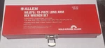 Allen NO675 13 Pc Long Arm Hex Wrench Set Used In Metal Box. Fixed Price $27.99.