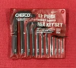 Chesco 88037 Sae 11 Pc Set Hex Key Short Series Made In Usa. Fixed Price $11.99.