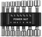 14PC Power Nut Driver Set Impact Drill Bit Metric Sae 1/4" Hex Shank Socket Tool. Fixed Price $9.75.
