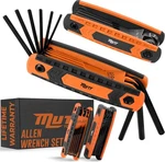 Mutt Tools 17PC Folding Allen Key Set - Sae & Metric Hex Wrench With Color. Fixed Price $28.33.