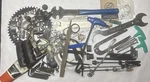 Lot Of Bicycle Parts Tools Bits Wrenches Components Vintage Bolts Chainring. Fixed Price $52.31.