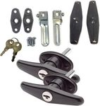 Matching Set Locking T-handle Complete Kit Keyed J327 Easy Install Black. Fixed Price $40.71.