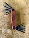 Bondhus 12550 Gorilla Grip Fold Up Hex Key Wrench Set Metric & Sae Piece Usa. Fixed Price $7.00.