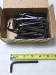 38 Pcs.- Allen 57026 1/4" Short Arm Wrenches Hex Key .250 Nob. Fixed Price $24.50.