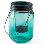 Set Of 2 Turquoise 5" Glass Mason Jar Tea Light Candle Holders. Fixed Price $19.38.