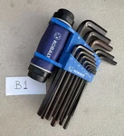 Kobalt Metric 13-PIECES Plus Handle Ball End Hex Key Set. Fixed Price $9.99.