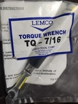 Lemco TQ-7/16 Torque Wrench 30IN-LBS New. Fixed Price $30.00.