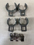 Snap-on 12-POINT Sae Deep Flare Nut Crowfoot Wrench 7PC Set Used. Fixed Price $165.00.