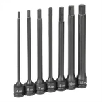 Grey Pneumatic 3/8" Dr. 7 Piece 6" Length Metric Hex Driver Set. Fixed Price $130.78.